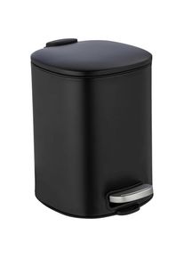 Wenko, Kosmetikeimer &raquo;Alassio&laquo; 5 Liter, (BxTxH: 24,5x27x20,5 cm, schwarz, Stahl,