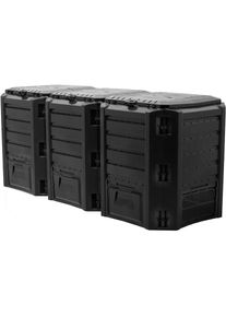 Ubbink, Schnellkomposter, schwarz, Kunststoff, schwarz