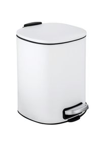 Wenko, Kosmetikeimer &raquo;Alassio&laquo; 5 Liter, BxTxH: 24,5x27x20,5 cm, wei&szlig;/schwarz, Stahl,
