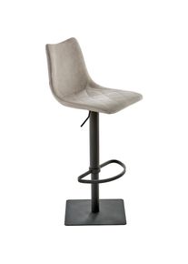 mayer Sitzm&ouml;bel Mayer Sitzm&ouml;bel, Barhocker &raquo;Bar- und Tresenhocker myTOBY&laquo; Gepolsterte Sitzschale Rautensteppung, Vintage Lichtgrau, B/H/T: 43 cm x 53 cm x 39 cm, 