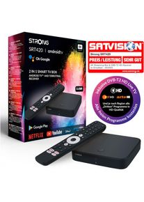 Strong, Streaming-Box &raquo;SRT 420&laquo; Video-Streaming: Netflix, Youtube, Amazon Prime Video, Disney+, Schwarz, Benutzerfreundliche und einfach zu bedienende