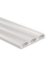 Hama, Kabelkanal &raquo;Kabelkanal, 3 St&uuml;ck, 100 x 2,1 x 1 cm, PVC, Wei&szlig;&laquo; selbstklebend, eckig, individuell anpassbar, universell, langwierig, Wei&szlig;, 