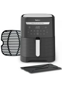 Tefal, Hei&szlig;luftfritteuse &raquo;EY8018 Easy Fry & Grill XXL, 2-in-1&laquo; 1830 W XXL-Fassungsverm&ouml;gen oder 2 separate Zonen, Flexcook-Trennwand, schwarz, 