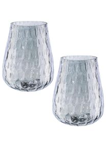 Creativ home, Windlicht &raquo;Weihnachtsdeko&laquo; aus Glas, hellgrau, Glas, B/H/T: 13,5 cm, hellgrau