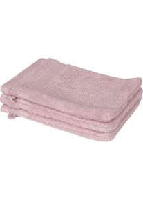Sch&ouml;ner Wohnen Kollektion SCH&Ouml;NER WOHNEN-Kollektion, Waschhandschuh &raquo;Cuddly&laquo; schnell trocknende Airtouch-Qualit&auml;t, rosa, Frotteevelours, B/L: 16 cmx21 cm - 3 Stk.
