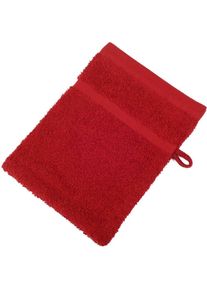 G&ouml;zze G&ouml;zze, Waschhandschuh &raquo;Sylt&laquo;, bordeaux, Frottier, B/L: 16 cmx21 cm - 4 Stk.