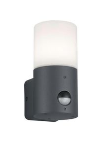 Trio Leuchten, Au&szlig;en-Wandleuchte &raquo;HOOSIC&laquo; E27 1 Stk. inkl. Bewegungsmelder, anthrazit/wei&szlig;,