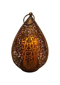 N&auml;ve n&auml;ve, LED Gartenleuchte &raquo;Remora&laquo; 1 Stk. Warmwei&szlig; antik, Tisch- H&auml;ngeleuchte, Inn- Outdoor geeignet, Flammeneffekt, goldfarben,