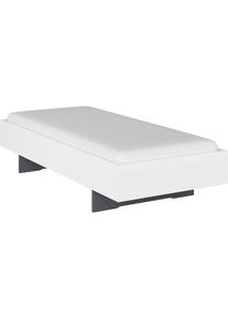 Rauch, Futonbett &raquo;Phoenix&laquo; ohne Kopfteil, wei&szlig; Hochglanz, Liegefl&auml;che L&auml;nge Breite: 200 cm x 90 cm, wei&szlig; Hochglanz