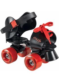 Playlife, Rollschuhe &raquo;Sugar Kids&laquo;, schwarz/rot, 28-37 (bis 60 kg),