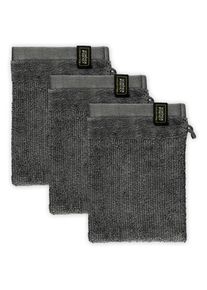 Sch&ouml;ner Wohnen Kollektion SCH&Ouml;NER WOHNEN-Kollektion, Waschhandschuh &raquo;Sense&laquo; mit Velourborte, hautschmeichelnde Airtouch Qualit&auml;t, super weich, anthrazit, Frottee, B/L: 16 cmx21