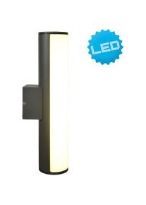 N&auml;ve n&auml;ve, LED Au&szlig;en-Wandleuchte &raquo;Flair&laquo; 1 Stk. Warmwei&szlig; Aluminium dunkelgrau L&auml;nge 30cm IP54 warmwei&szlig;es Licht, dunkelgrau,