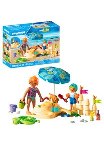 Playmobil , Konstruktions-Spielset &raquo;Familienspa&szlig; am Strand (71906), My Life&laquo; Made in Europe, bunt,