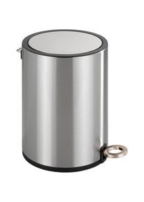 Wenko, Kosmetikeimer &raquo;Monza&laquo; 1 Beh&auml;lter 3 Liter, schwarz, Edelstahl, Kunststoff,