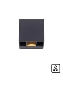 Paul Neuhaus, LED Au&szlig;en-Wandleuchte &raquo;BLOCK&laquo; LED-Board 1 Stk. Warmwei&szlig; IP54, anthrazit,