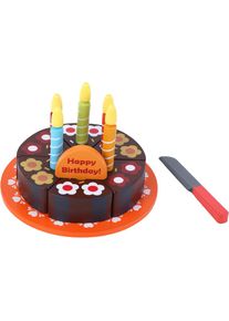 Tanner, Spiellebensmittel &raquo;Geburtstagstorte zum Schneiden&laquo;, bunt, Holz,