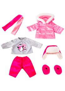 BAYER, Puppenkleidung &raquo;Winterjacke 42-46 cm&laquo;, pink/grau, Puppenkleidung
