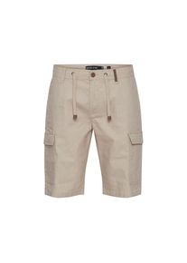 INDICODE, Herren, Cargoshorts &raquo;Cargoshorts IDMosato&laquo;, Fog, S - N-Gr, Cargoshort aus Leinenmix