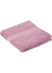 G&ouml;zze G&ouml;zze, Handt&uuml;cher &raquo;New York&laquo; im Set, moderne Uni-Farben, mit strukturierter Borte, reine Baumwolle, altrosa, Frottier, Obermaterial: 100% Baumwolle, B