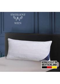 EXCELLENT, 3-Kammer-Kopfkissen &raquo;Wien&laquo; F&uuml;llung: 60Daunen40FedernAussenkammernund100FedernInnenkammer 1 Stk. tlg. Kopfkissen in 40x80 und 80x80 