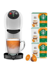 Nescaf&eacute; DOLCE GUSTO NESCAF&Eacute; Dolce Gusto , Kapselmaschine &raquo;KP2431 Genio S&laquo; inkl. 3 Pakete Starbucks Caramel Macchiato im Wert von UVP 17, 97 &euro;, wei&szlig;, Kapselmaschine