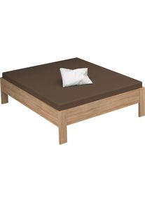 Rauch, Futonbett &raquo;Aditio&laquo; ohne Kopfteil, struktureichefarben hell, Liegefl&auml;che L&auml;nge Breite: 200 cm x 160 cm, struktureichefarben hell