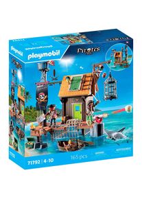 Playmobil , Konstruktions-Spielset &raquo;Piratenhafen mit Seer&auml;uber-Gef&auml;ngnis (71792), Playmobil Pirates&laquo; Made in Germany, bunt,
