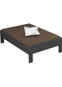 Rauch, Futonbett &raquo;Aditio&laquo; ohne Kopfteil, graumetallic, Liegefl&auml;che L&auml;nge Breite: 200 cm x 120 cm, graumetallic