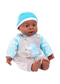 BAYER, Babypuppe &raquo;Interactive Baby Boy, 40 cm&laquo;, blau/grau, Babypuppe