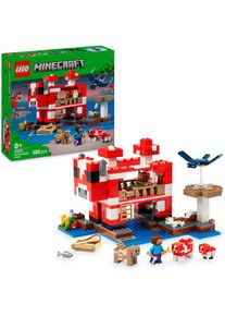Lego , Konstruktionsspielsteine &raquo;Das Pilzkuh-Haus (21270), Lego Minecraft&laquo; Made in Europe, bunt,