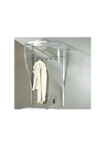 Inosign, Garderobenschrank, alufarben, alufarben, Aus Stahlrohr