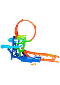 Hotwheels Hot Wheels, Autorennbahn &raquo;Unendliche Crash-Action&laquo; mit batteriebetriebenen Beschleuniger, bunt,