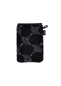 JOOP!, Waschhandschuh &raquo;Waschlappen Classic Cornflower 1er Pack&laquo;, Schwarz, Obermaterial: 100% Baumwolle CO., B/L: 16 cm