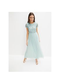bonprix, Damen, Maxikleid f&uuml;r festliche Anl&auml;sse, aus Polyester, ausgestellte Passform, mint, N-Gr, 38 - N-Gr, mint, Maxikleid mit festlichem Charakter