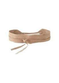 bonprix, Damen, Lederg&uuml;rtel aus Veloursleder, aus B&uuml;ffelleder, individuelle Passform, latte macchiato, 85, Stoffg&uuml;rtel aus hochwertigem Leder f&uuml;r 