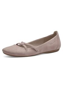 Tamaris, Damen, Ballerina &raquo;Caterina&laquo; Flats, Festtagsmode, Slipper mit Gummizugriemchen, ros&eacute;, 39 (5,5/6), Ballerina in modischer Farbpalette