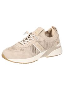 Mustang Shoes, Damen, Slip-On Sneaker , Slipper, Sneaker, Freizeitschuh mit Glitzerapplikationen, beige-wei&szlig;, 41, beige-wei&szlig;, Slip-On Sneaker im 