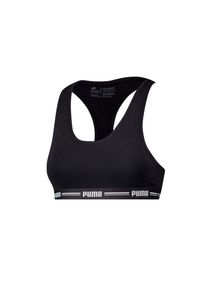 Puma, Damen, Sport-Bustier &raquo; WOMEN RACER BACK TOP 1P HANG&laquo; Racerback-R&uuml;cken, Logo-Unterbrustband, ohne B&uuml;gel, elastisch, black, N-Gr, L - N-Gr, black,
