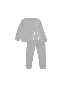 Minymo, Unisex, Langarmshirt & Hose &raquo;Langarmshirt & Hose MISweat&laquo; 2 Stk., Grey Melange, 110, Jogginganzug mit Eingrifftaschen
