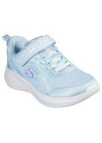 Skechers, Damen, Sneaker &raquo;WAVE 92&laquo; Schlupfschuh mit Glitzer f&uuml;r M&auml;dchen, Gr&ouml;&szlig;enschablone zum Download, lightblue, 30, Skechers Sneaker mit 