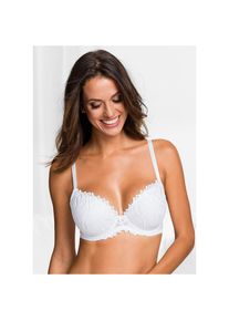 bonprix, Schalen-BH &raquo;(2er Pack) Schalen-BH mit zarter Stickerei&laquo; Packung, 2, 2 Stk. im praktischen 2er Pack, aus Polyamid und Elasthan, schwarz + wei&szlig;