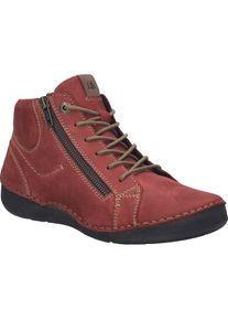 Josef Seibel, Damen, Stiefelette &raquo;Fergey 67, rot&laquo;, rot, 39, Damen-Stiefelette aus Leder