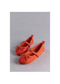 Aniston SHOES, Damen, Ballerina , Riemchenballerina, Schlupfschuh, Loafer, Slipper - NEUE KOLLEKTION, orange-rot, 40, H&uuml;bscher Ballerina mit 
