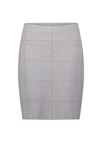 Betty Barclay, Damen, Strickrock &raquo;Strickrock mit Jacquard&laquo;, Patch Grey/Beige, 44, Patch Grey/Beige, Passform: Figurnah