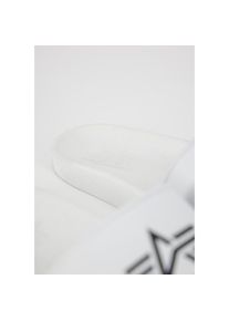 Alpha Industries, Damen, Badeschuh &raquo;Alpha Slider&laquo;, white, 35, Geriffelte Sohle