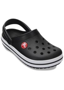 Crocs, Damen, Clog &raquo;Crocband Clog K&laquo; Sommerschuh, Schlappen, Hausschuh, Badeschuh mit Kontrast-Akzenten, schwarz-wei&szlig;, 30, Clog in zeitlosen 