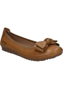 Josef Seibel, Damen, Ballerina &raquo;Josie 03, camel&laquo;, camel, 39, Die Sohle aus GUMMI (Rubber) ist besonders rutschfest, flexibel, wasserdicht, abriebfest 