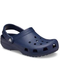 Crocs, Damen, Clog &raquo;Classic K&laquo; Sommerschuh, Hausschuh, Badeschuh mit schwenkbarem Fersenriemchen, navy, 37, Clog mit sommerlicher Lochung, sch&ouml;n mit 