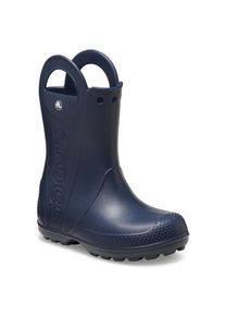 Crocs, Herren, Gummistiefel &raquo;Kids&rsquo; Handle It Rain Boot&laquo; Matschstiefel mit gro&szlig;en Griffen zum einfachen An- und Ausziehen, navy, 29, Wasserdichte 