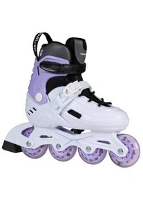 Powerslide, Inlineskates &raquo;Khaan Junior NXT White adj.&laquo;, flieder, 35/38 (bis 80 kg),